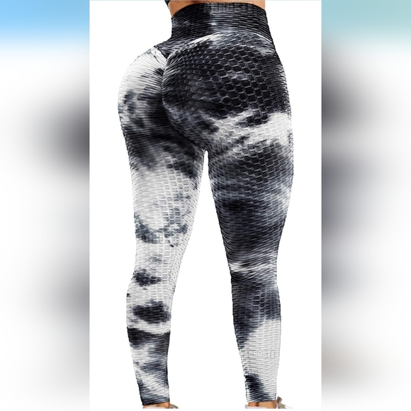 Pants - Black and White Tie-Dye Women's Jumpsuit